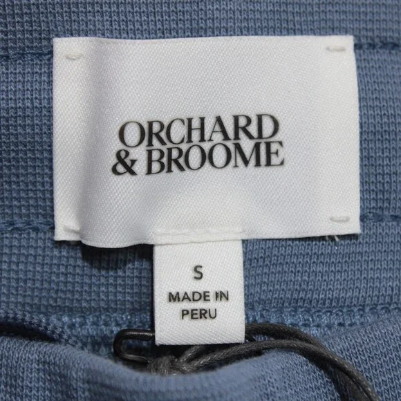 Orchard & Broome NWT Canal Joggers / Sweatpants Size S in Blue Cotton Blend